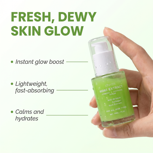 Noni Superfood Glow Serum. Une formule à base de plantes qui transforme le teint terne 2 fois plus vite que les sérums classiques.